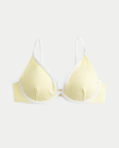 Hollister Ribbed Plunge Underwire Bikini Top