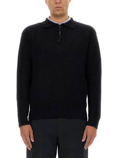Aspesi Wool Jersey. In Black