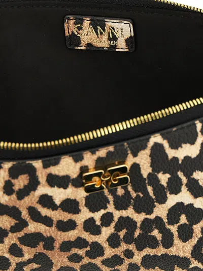 Ganni Bou Make Up Beauty Brown In Animal Print