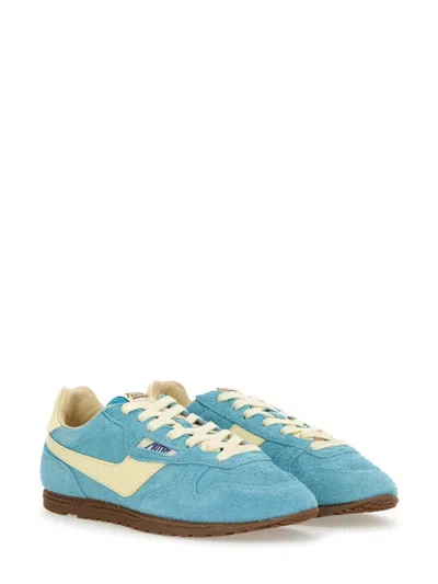 Autry Windspin Suede And Leather Low-top Sneakers In Multi