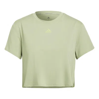Adidas Originals (wmns) Adidas Novelty Training T-shirt 'olive Green' In Multi
