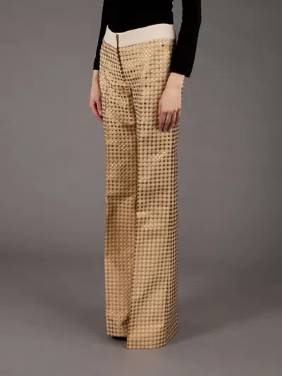Giles Flared Trouser In Brown