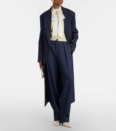 Amina Muaddi Jamie 80 Leather Mules In White