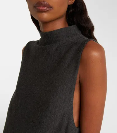 Khaite Margo Wool Maxi Dress In Black