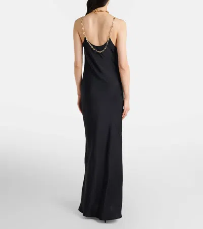 Rabanne Chain-detail Gown In Black