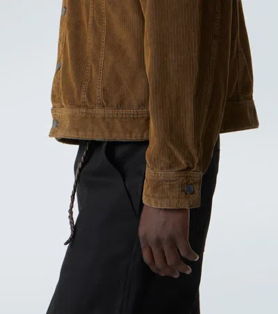 Studio Nicholson X Aaron Levine Derby Corduroy Jacket In Brown