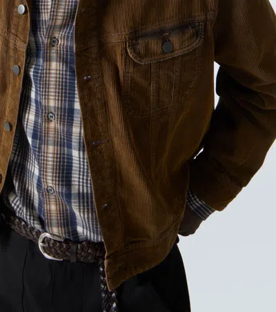 Studio Nicholson X Aaron Levine Derby Corduroy Jacket In Brown