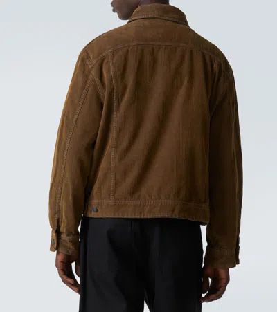 Studio Nicholson X Aaron Levine Derby Corduroy Jacket In Brown