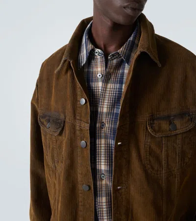 Studio Nicholson X Aaron Levine Derby Corduroy Jacket In Brown