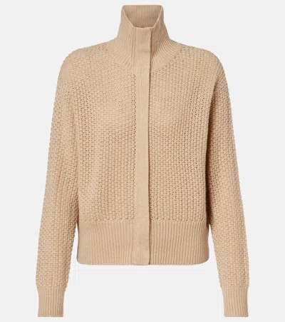 Max Mara Glassa Wool And Cashmere-blend Cardigan In Neutral