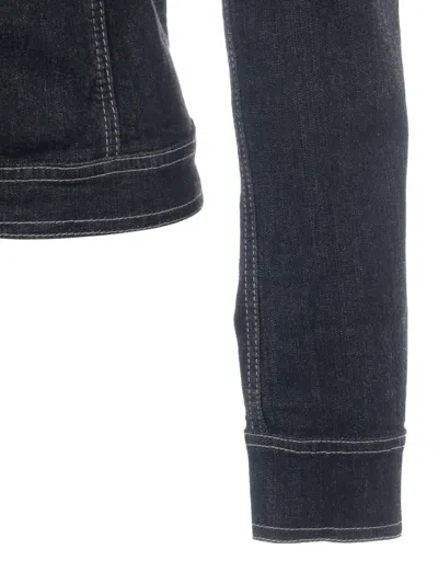 Pre-owned Versace 2000s Button-down Denim Jacket In Blue