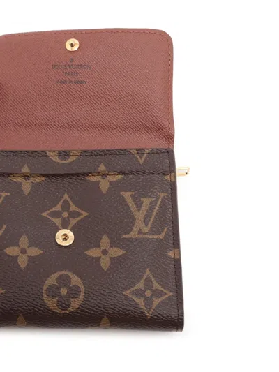 Pre-owned Louis Vuitton 2014 Anais Monogram Wallet In Brown