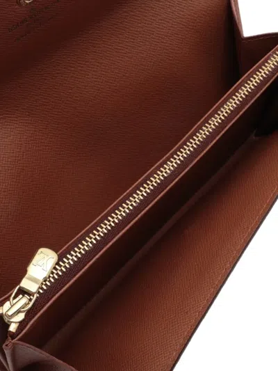 Pre-owned Louis Vuitton 1998 Sarah Monogram Wallet In Brown