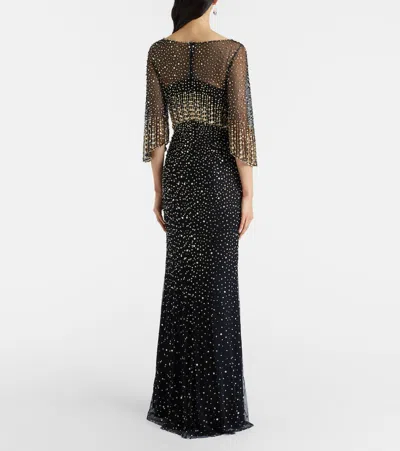 Jenny Packham Kiya Embellished Gown In Multi