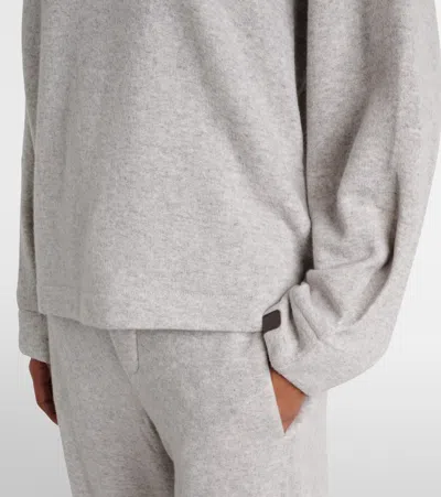 Max Mara Mxpaere Cashmere And Wool Sweater In Gray