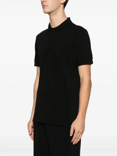 Tom Ford Mens Black Short-sleeve Lyocell-cotton Piquet Polo Shirt In Black