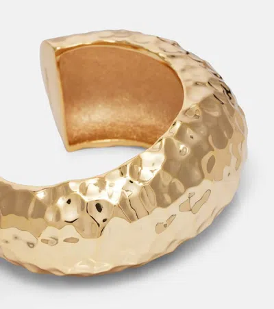 Self-portrait Gold-plated Cuff Bracelet In Gold