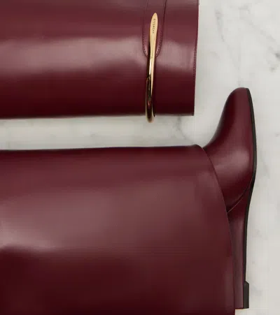 Givenchy Shark 95 Leather Knee-high Boots In Multi