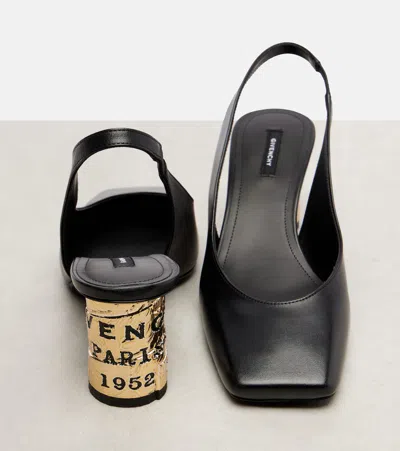 Givenchy Tape 65 Leather Slingback Pumps In Multi