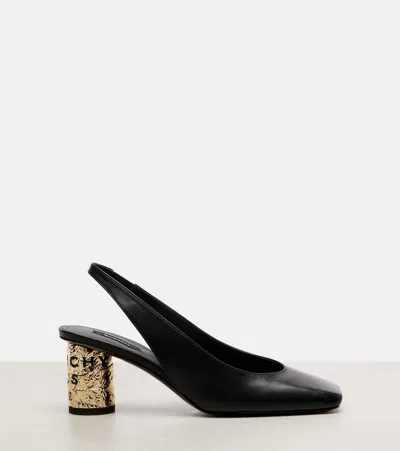 Givenchy Tape 65 Leather Slingback Pumps In Multi