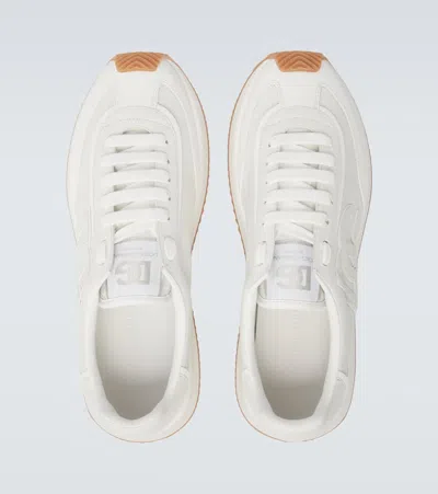 Dolce & Gabbana Men White Low Top Sneakers With Logo Patch On Tongue And Side In Leather Man