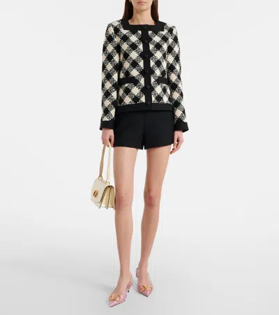 Valentino Vlogo Cloqué Jacquard Slingback Pumps In Pink