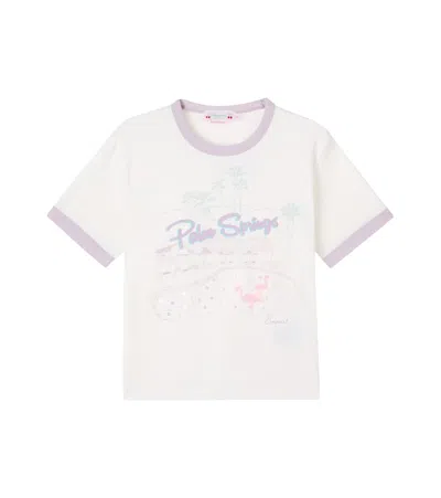 Bonpoint Emma Printed Cotton Jersey T-shirt In White