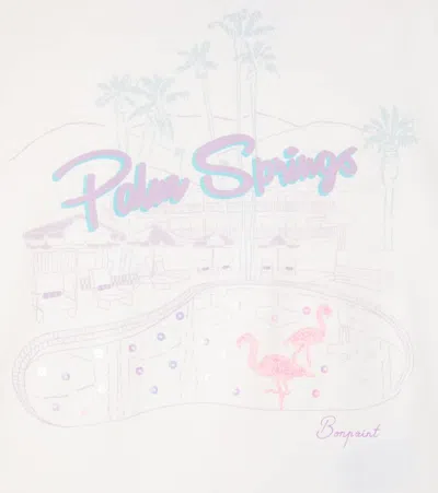 Bonpoint Emma Printed Cotton Jersey T-shirt In White