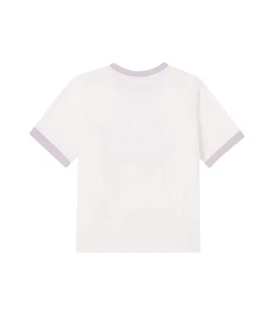 Bonpoint Emma Printed Cotton Jersey T-shirt In White