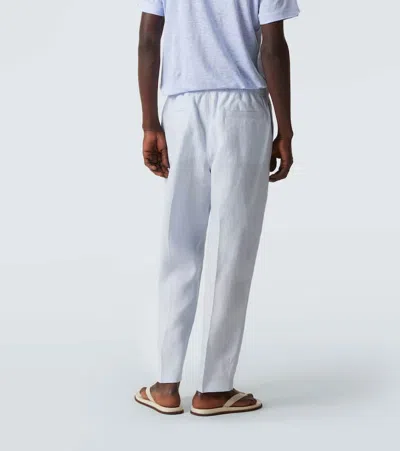 Orlebar Brown Alex Tapered Linen Drawstring Trousers In Multi