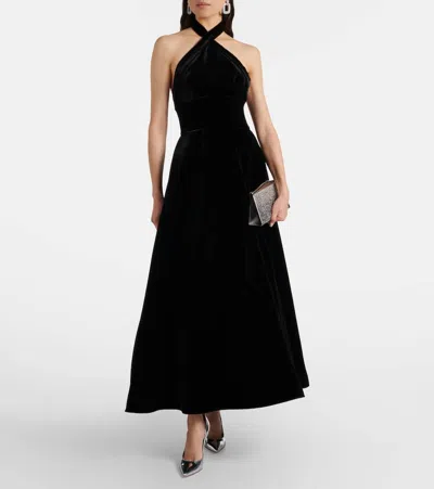 Elie Saab Jolie Suede Clutch With Swarovski Crystals In Silver