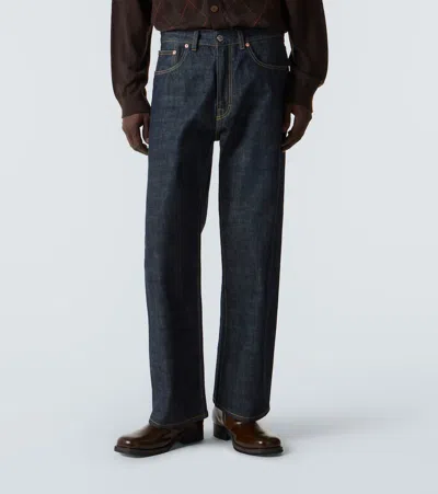 Our Legacy Third Cut Straight Jeans In Blue