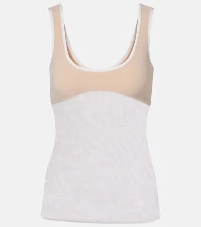 Nensi Dojaka Semi-sheer Tank Top In Neutral