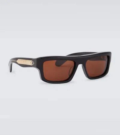 Jacques Marie Mage Cleavon Square-frame Acetate Sunglasses In Black