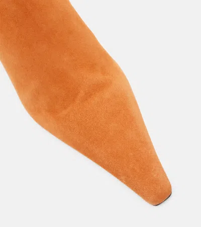 Victoria Beckham Sloan Suede Ankle Boots In Multi