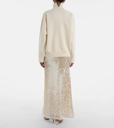 Altuzarra Linnie Sequined Maxi Skirt In Neutral