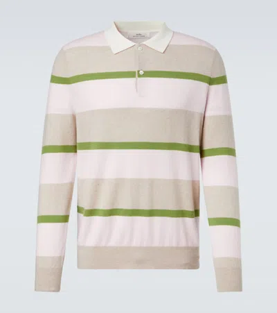 Arch4 Striped Cashmere Polo Sweater In Multi