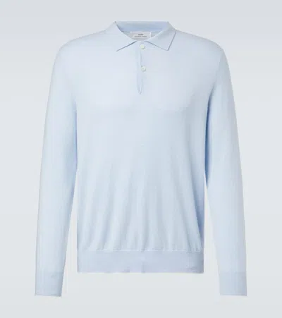 Arch4 Cashmere Polo Sweater In Blue