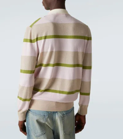 Arch4 Striped Cashmere Polo Sweater In Multi