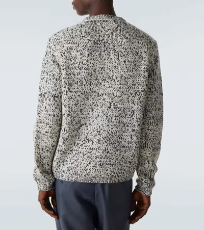 Prada Virgin Wool Cardigan In Multi