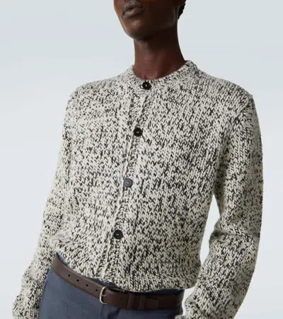 Prada Virgin Wool Cardigan In Multi