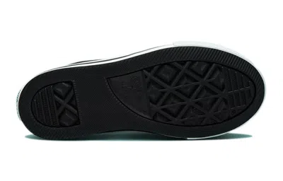 Converse (gs)  Chuck Taylor All Star Lift Platform Iridescent Leather 'black White' In Multi