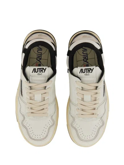 Autry White Lace-up Sneakers