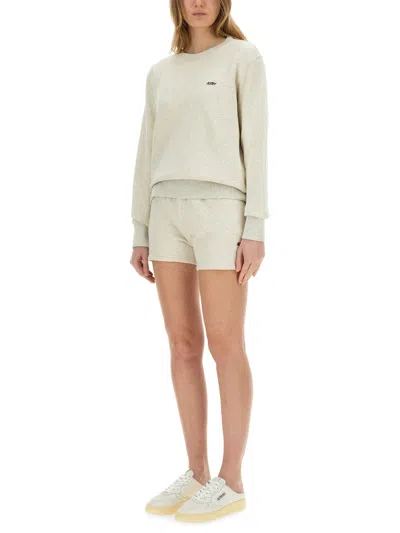 Autry Sweatshirt Shorts In Neutral