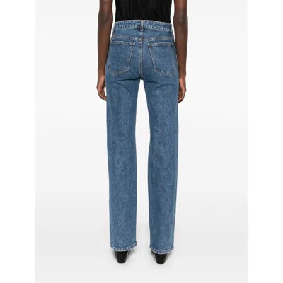 Khaite Ny Abigail Stretch Jeans In Blue