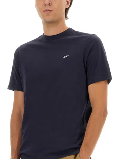 Autry T Shirt With Logo In Blue