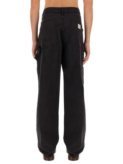 Awake Ny Cotton Jeans In Black