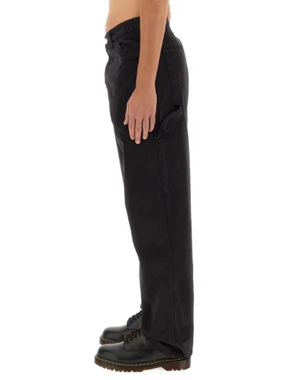 Awake Ny Cotton Jeans In Black