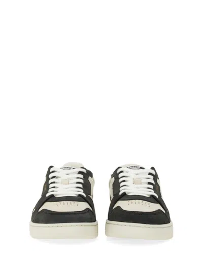 Axel Arigato 'dice Lo' Black And Beige Two-tone Sneakers In Calf Leather Man In White