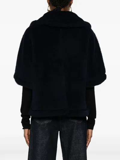 Max Mara Mxacorvino1 Short-sleeve Jacket In Blue